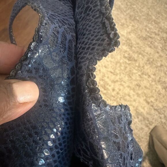 Carlos Falchi Tote - Python Microfiber (Navy Blue) - Picture 11 of 11